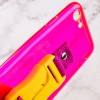 Чехол Handfree с цветным ремешком для Apple iPhone 7 / 8 / SE (2020) (4.7'') Рожевий (29796)