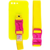 Чехол Handfree с цветным ремешком для Apple iPhone 7 plus / 8 plus (5.5'') Желтый (29799)
