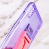 Чехол Handfree с цветным ремешком для Apple iPhone X / XS (5.8'') Фіолетовий (29807)