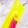 Чехол Handfree с цветным ремешком для Apple iPhone XR (6.1'') Желтый (29841)