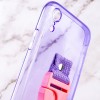 Чехол Handfree с цветным ремешком для Apple iPhone XR (6.1'') Фиолетовый (29844)
