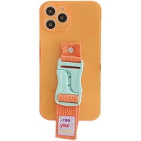 Чехол Handfree с цветным ремешком для Apple iPhone 11 Pro (5.8'') Оранжевый (29818)