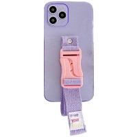 Чехол Handfree с цветным ремешком для Apple iPhone 11 Pro (5.8'') Фиолетовый (29820)