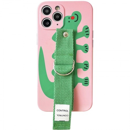 Чехол Funny Holder с цветным ремешком для Apple iPhone 11 Pro (5.8'') Розовый (29847)