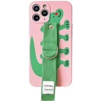 Чехол Funny Holder с цветным ремешком для Apple iPhone 11 Pro Max (6.5'') Рожевий (29851)