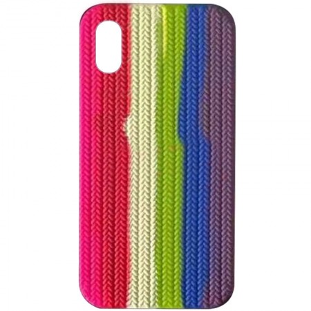 Чехол Silicone case Full Braided для Apple iPhone XR (6.1'') Розовый (23813)