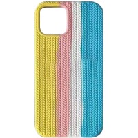 Чехол Silicone case Full Braided для Apple iPhone 12 Pro / 12 (6.1'') Жовтий (23809)