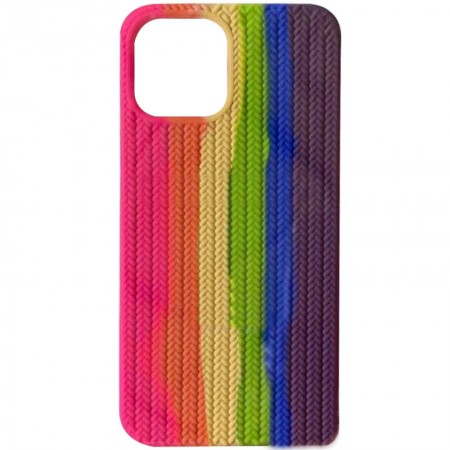 Чехол Silicone case Full Braided для Apple iPhone 12 Pro Max (6.7'') Розовый (23814)