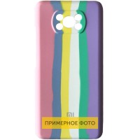 Чехол Silicone Cover Full Rainbow для Xiaomi Redmi Note 10 / Note 10s Рожевий (23574)