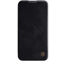 Кожаный чехол (книжка) Nillkin Qin Pro Camshield для Apple iPhone 13 (6.1'') Черный (24340)