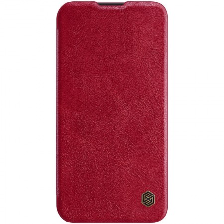 Кожаный чехол (книжка) Nillkin Qin Pro Camshield для Apple iPhone 13 Pro Max (6.7'') Червоний (24347)