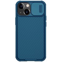 Карбоновая накладка Nillkin Camshield (шторка на камеру) для Apple iPhone 13 mini (5.4'') Синій (23819)