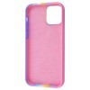 Чехол Silicone case Full Rainbow для Apple iPhone 13 (6.1'') Рожевий (24077)