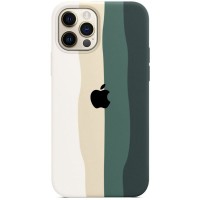 Чохол Silicone case Full Rainbow для Apple iPhone 13 Pro (6.1'') Білий (43218)