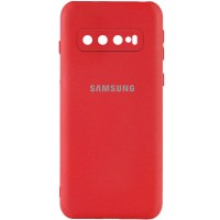 Чехол Silicone Cover My Color Full Camera (A) для Samsung Galaxy S10 Червоний (24089)