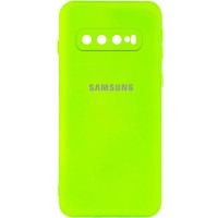 Чехол Silicone Cover My Color Full Camera (A) для Samsung Galaxy S10 Салатовий (24090)