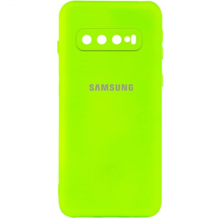 Чехол Silicone Cover My Color Full Camera (A) для Samsung Galaxy S10 Салатовый (24090)