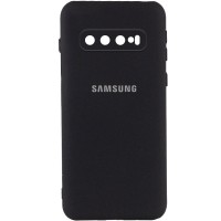 Чехол Silicone Cover My Color Full Camera (A) для Samsung Galaxy S10 Черный (24091)