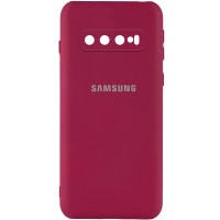 Чехол Silicone Cover My Color Full Camera (A) для Samsung Galaxy S10 Червоний (28441)