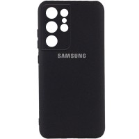 Чехол Silicone Cover My Color Full Camera (A) для Samsung Galaxy S21 Ultra Чорний (24097)