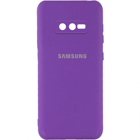 Чехол Silicone Cover My Color Full Camera (A) для Samsung Galaxy S10e Фиолетовый (24119)
