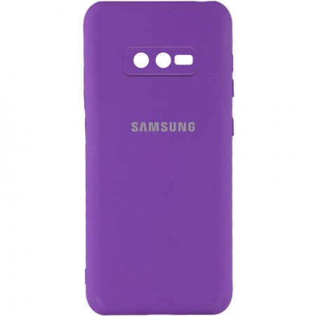 Чехол Silicone Cover My Color Full Camera (A) для Samsung Galaxy S10e Фіолетовий (24119)