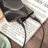 Дата кабель Hoco X60 Silicone Magnic USB to Lightning (1m) Черный (23119)
