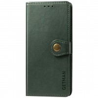 Шкіряний чохол книжка GETMAN Gallant (PU) для Samsung Galaxy A03s Зелёный (37009)
