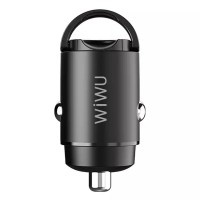 АЗУ WIWU PC301 Mini Car Charger (USB-A QC 4.0/30W/5A) Черный (27837)