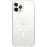 Чехол Clear Case MagSafe (АА) для Apple iPhone 12 Pro / 12 (6.1'') Прозорий (24152)