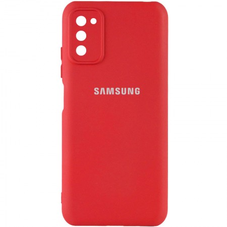 Чехол Silicone Cover My Color Full Camera (A) для Samsung Galaxy A03s Червоний (28474)