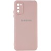Чехол Silicone Cover My Color Full Camera (A) для Samsung Galaxy A03s Рожевий (28473)