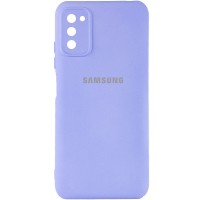 Чехол Silicone Cover My Color Full Camera (A) для Samsung Galaxy A03s Бузковий (28470)