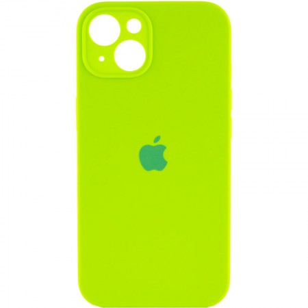 Чехол Silicone Case Full Camera Protective (AA) для Apple iPhone 13 mini (5.4'') Салатовый (30919)