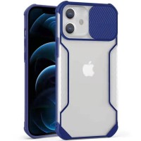 Чехол Camshield matte Ease TPU со шторкой для Apple iPhone 6/6s / 7 / 8 / SE (2020) (4.7'') Синий (26191)