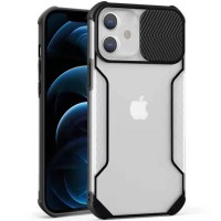 Чехол Camshield matte Ease TPU со шторкой для Apple iPhone 6/6s / 7 / 8 / SE (2020) (4.7'') Черный (26193)