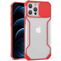 Чехол Camshield matte Ease TPU со шторкой для Apple iPhone 12 Pro / 12 (6.1'') Червоний (26179)