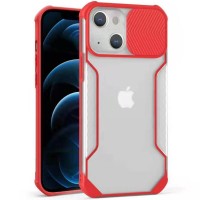Чехол Camshield matte Ease TPU со шторкой для Apple iPhone 13 mini (5.4'') Красный (26210)