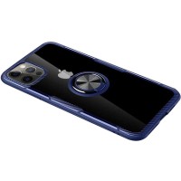 TPU+PC чехол Deen CrystalRing for Magnet (opp) для Apple iPhone 13 Pro (6.1'') Синий (26276)