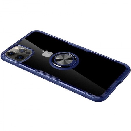 TPU+PC чехол Deen CrystalRing for Magnet (opp) для Apple iPhone 13 Pro Max (6.7'') Синій (26279)