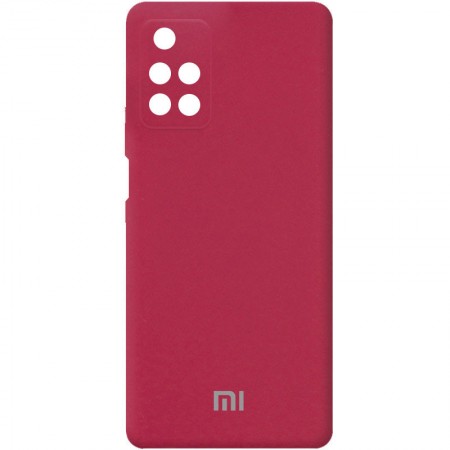 Чехол Silicone Cover Full Camera (AA) для Xiaomi Redmi 10 Красный (31976)