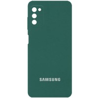 Чехол Silicone Cover Full Camera (AA) для Samsung Galaxy A03s Зелений (31984)