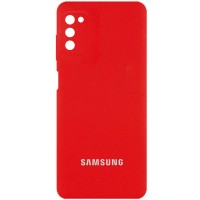 Чехол Silicone Cover Full Camera (AA) для Samsung Galaxy A03s Красный (29128)