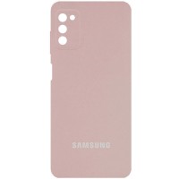 Чехол Silicone Cover Full Camera (AA) для Samsung Galaxy A03s Рожевий (29129)