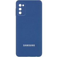 Чехол Silicone Cover Full Camera (AA) для Samsung Galaxy A03s Синій (30622)