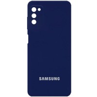 Чехол Silicone Cover Full Camera (AA) для Samsung Galaxy A03s Синій (29131)