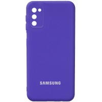 Чехол Silicone Cover Full Camera (AA) для Samsung Galaxy A03s Фиолетовый (29133)