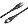 Дата кабель Hoco U99 Magnetic Type-C to Lightning 100W (1.2m) Чорний (24207)