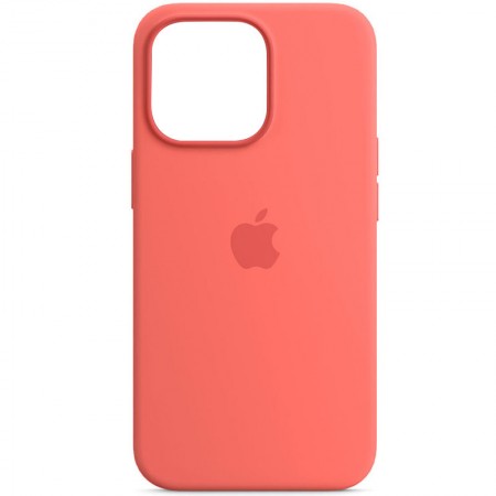 Чохол Silicone case (AAA) full with Magsafe для Apple iPhone 13 Pro (6.1'') Розовый (32255)