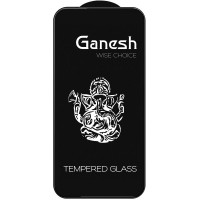 Защитное стекло Ganesh (Full Cover) (тех.пак) для Apple iPhone 12 Pro / 12 (6.1'') Черный (28476)